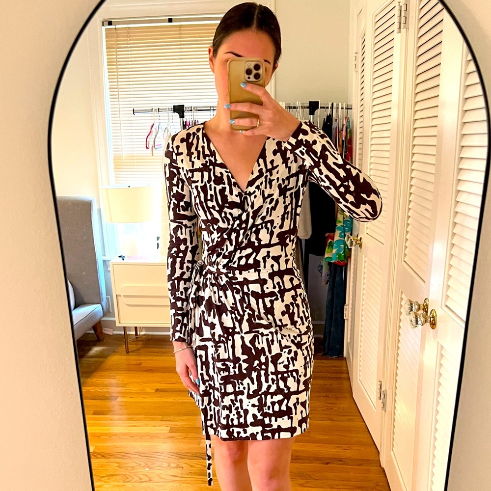 DVF printed wrap dress